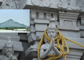 Tamil Nadu: Dangerous civil works at Arunachala Temple, HR & CE inaction on encroachments blocks Parikrama path