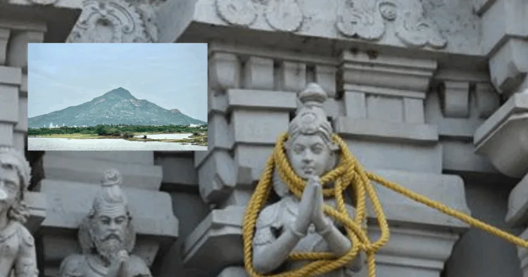 Tamil Nadu: Dangerous civil works at Arunachala Temple, HR & CE inaction on encroachments blocks Parikrama path