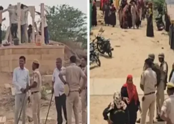 Visuals from the ground where tensions broke out