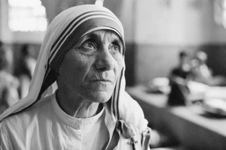 Born Anjeze Gonxhe Bojaxhiu in present-day North Macedonia, Mother Teresa