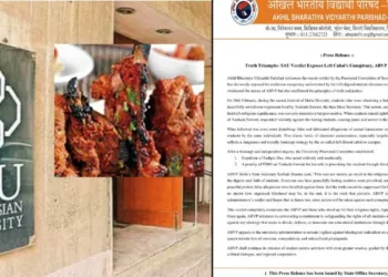 SAU report exposes Leftist plot to serve Non-Veg on Maha Shivratri, ABVP stands vindicated