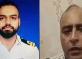 (Left) Late Lieutenant Vinay Narwal (Right) Rajesh Narwal, father of Lieutenant Vinay Narwal