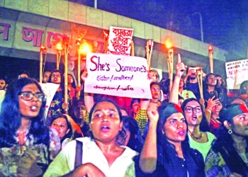 Hindu protesting in Bangladesh