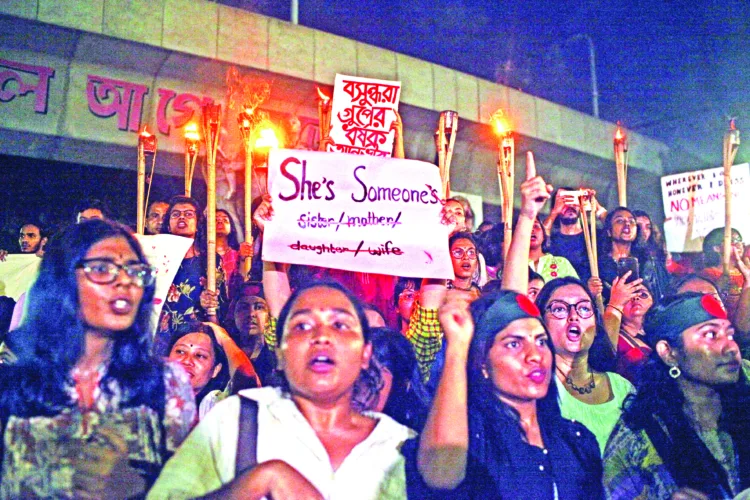 Hindu protesting in Bangladesh