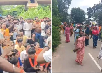 Protestors in Kanker (Photo: Organiser)