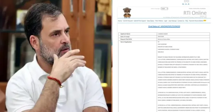 UK Government has shared the details of Rahul Gandhi's citizenship with Indian Government