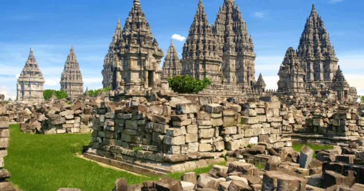 Prambanan Temple Complex in Yogyakarta in Indonesia
