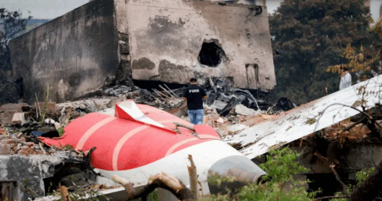 Debris of the Air India Plane crash