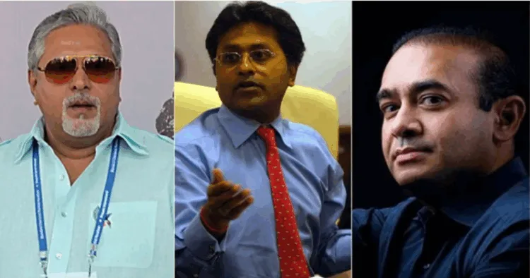 (From left to Right) Vijay Mallya, Lalit Modi, Nirav Modi
