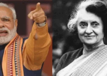 (Left) PM Narendra Modi (Right) Former PM of India Indira Gandhi