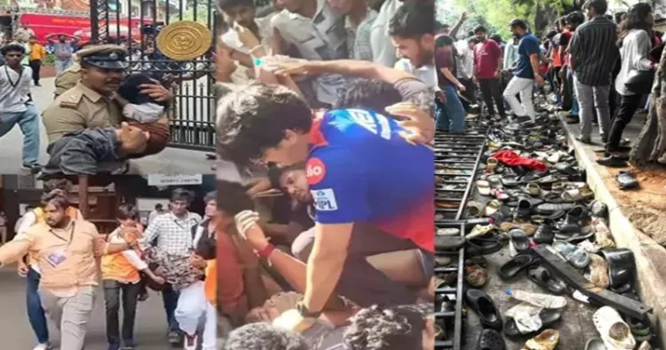 Stampede outside the Chinnaswamy stadium in Bengaluru