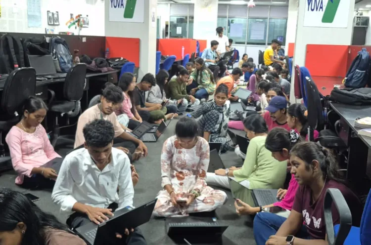 Students at Nav Gurukul, Dantewada (ANI Photo)