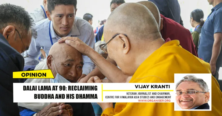 After granting an audience at his residence to over 200 devotees from nine countries—including elderly Tibetans and children with special needs—His Holiness the Dalai Lama offered his prayers and extended heartfelt good wishes to all, at Shiwatsel, Leh, Ladakh, on July 15, 2025