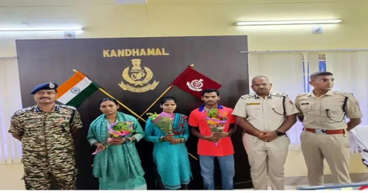 Odisha: Three hardcore Maoists, including two women, surrender in Kandhamal