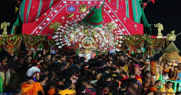 Rath Yatra concludes as Bhagwan Jagannath, Balbhadra, and Devi Subhadra return to Puri Srimandir