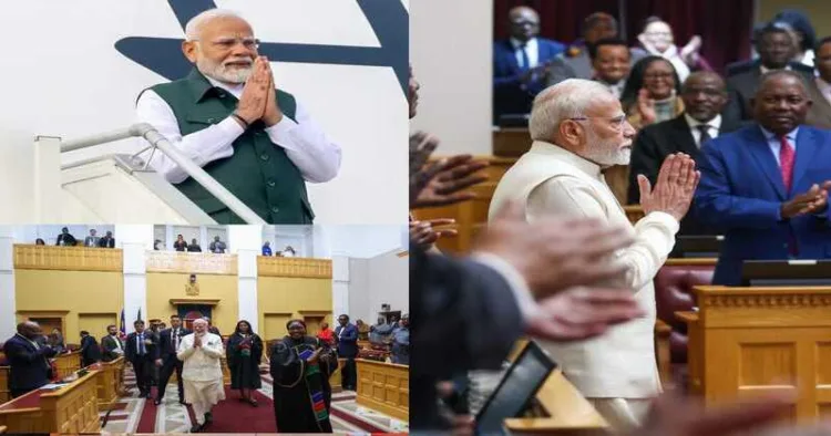PM Modi ends historic five-nation tour and BRICS summit with landmark Namibia visit