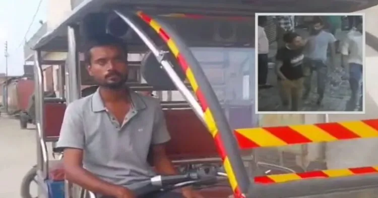Dalit Hindu e-rickshaw driver named Ankit brutally attacked by Muslim mob for playing bhajans