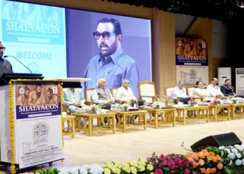 Prataprao Ganpatrao Jadhav, Minister of State (Independent Charge), Ministry of Ayush, Government of India addressing the gathering at the inauguration ceremony of Shalyacon 2025