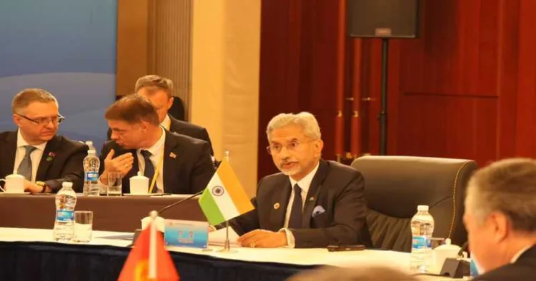 EAM S Jaishankar during SCO Council of Foreign Ministers Meeting, in Tianjin, China