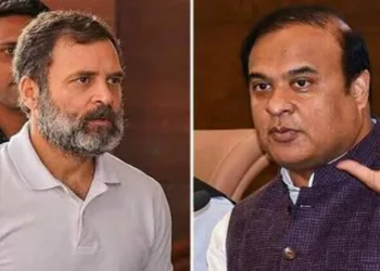 Congress leader Rahul Gandhi (Left) and Assam CM Himanta Sarma (Right)