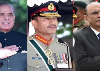 Pakistan PM Shehbaz Sharif, Field Marshal Asim Munir and Pak president Asif Ali Zardari