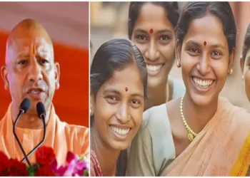 Uttar Pradesh Chief Minister Yogi Adityanath (Left)