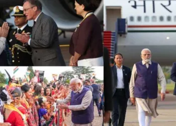 Prime Minister received at the airport by the UK Foreign Office Minister in charge of the Indo-Pacific Catherine West