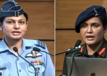 Wing Commander Vyomika Singh (Left) and Colonel Sofiya Qureshi (Right)