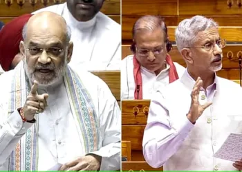(Left) Union Home Minister Amit Shah (Right) External Affairs Minister S. Jaishankar