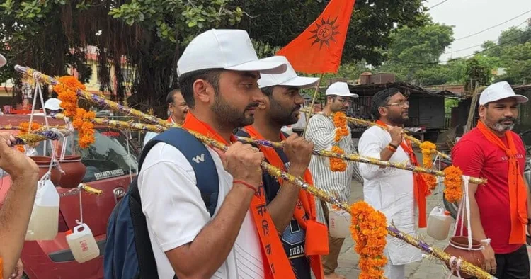 IIT Kanpur students and faculty walk 2.5 km Kanwar Yatra to Anandeshwar Mandir