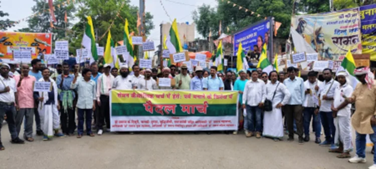 Visuals from the protest site