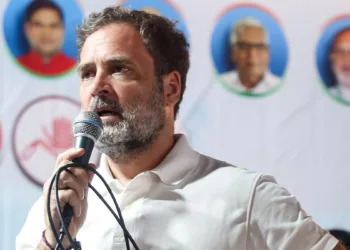 Rahul Gandhi in a public gathering (Representative image)