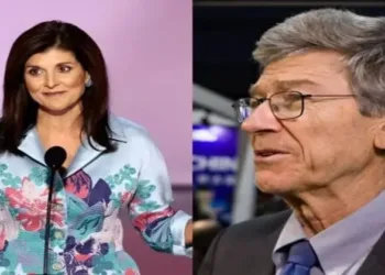 Former US ambassador to the United Nations Nikki Haley and American Economist Jeffrey Sachs
