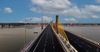 Aunta-Simariya 6 lane bridge on Ganga river , picture courtesy PIB