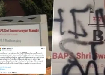 India's Consulate General in Chicago condemns desecration of BAPS temple