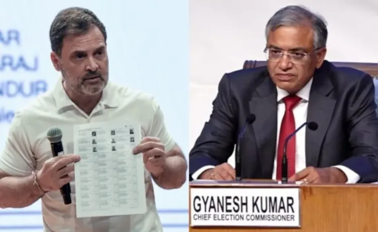Image for representational purpose, LoP Rahul Gandhi-Left, CEC Gyanesh Kumar- Right