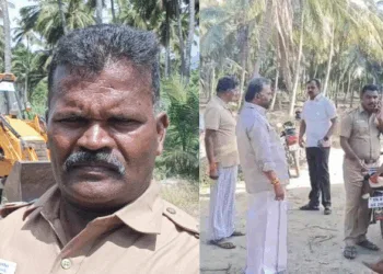 Shanmugasundaram, Special Sub-Inspector (SI) of the Tamil Nadu Police (Left