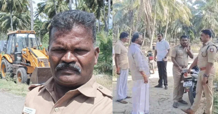 Shanmugasundaram, Special Sub-Inspector (SI) of the Tamil Nadu Police (Left