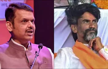 Maharashtra CM Devendra Fadnavis and Maratha activist Manoj Jarange