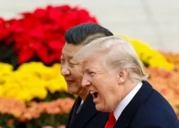 China’s President Xi Jinping with US President Trump