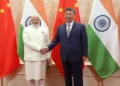 Prime Minister Narendra Modi holds bilateral talks with the Chinese President Xi Jinping on the sidelines of the SCO Summit at Tianjin, China