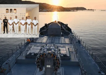 INS Tamal Docks at Souda Bay, Greece