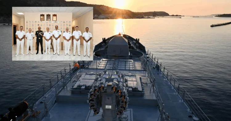 INS Tamal Docks at Souda Bay, Greece