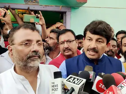 BJP MP's Manoj Tiwari and Nishikant Dubey