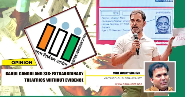 Leaders of I.N.D.I. in a rally in Bihar