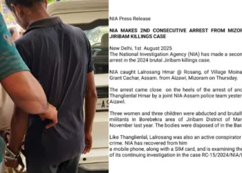 NIA arrest another prime accused in 2024 Jiribam muder case