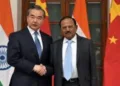 Chinese Foreign Minister Wang Yi and NSA Ajit Doval