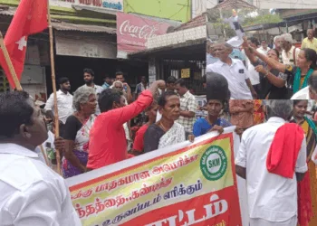 Samyuktha Kisan Morcha Protest at at Tirumangalam in Madurai