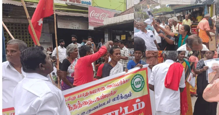Samyuktha Kisan Morcha Protest at at Tirumangalam in Madurai