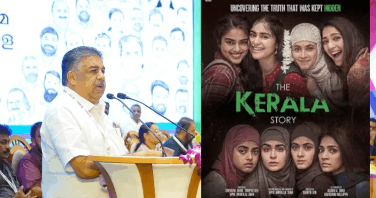 Kerala Minister Saji Cheriyan (left)